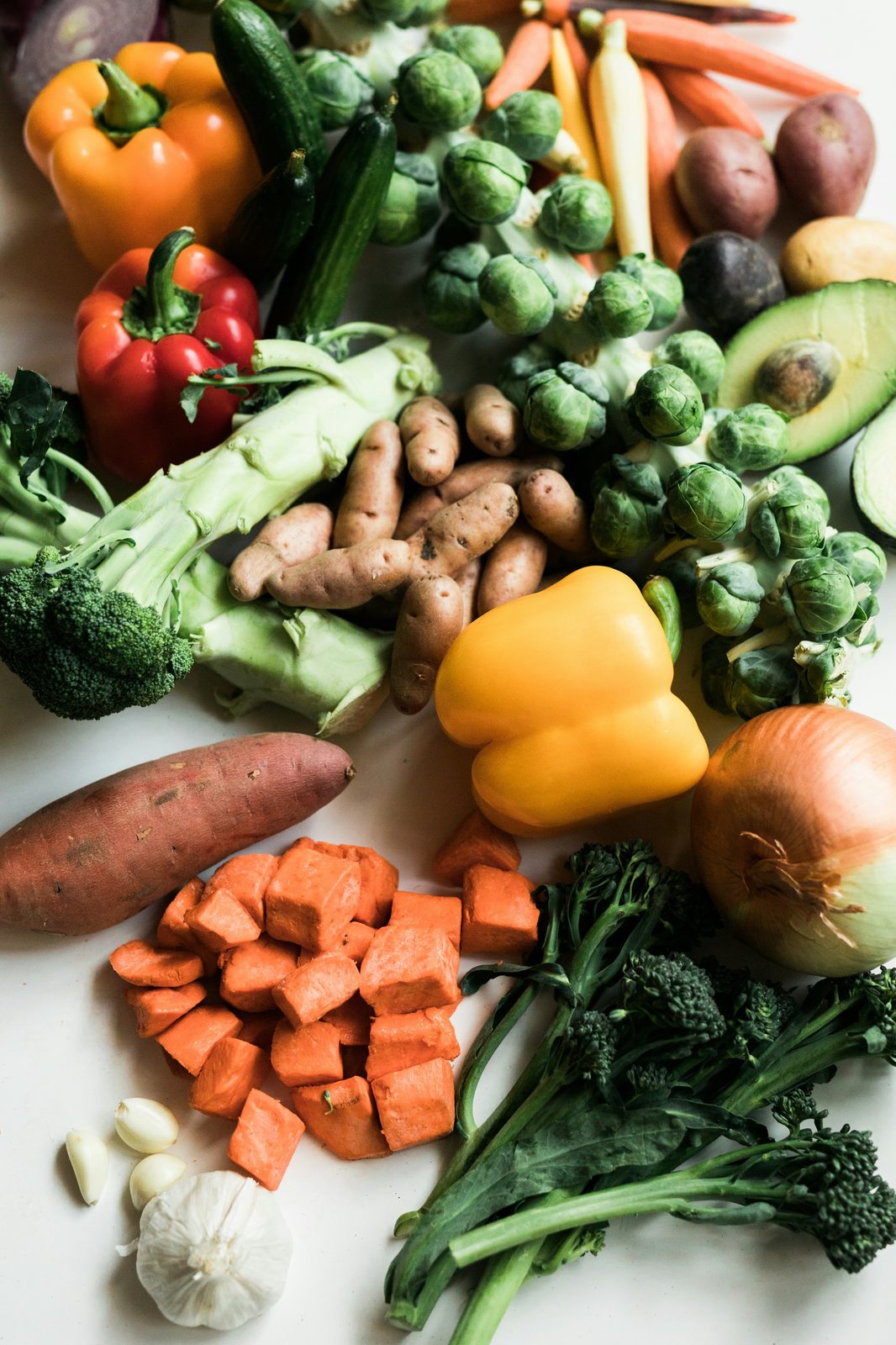 A vibrant spread of fresh vegetables